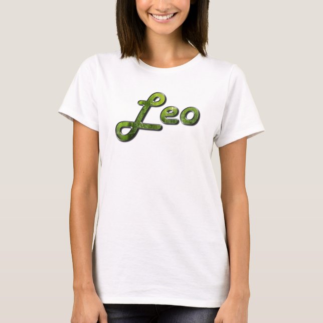 T-shirt Leo in Peridot Gemstone (Devant)