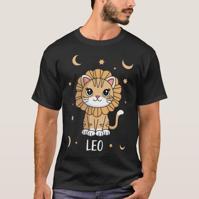 T-shirt Leo Kitten : Une étoile rugissante adorable Leo Zo (Devant)