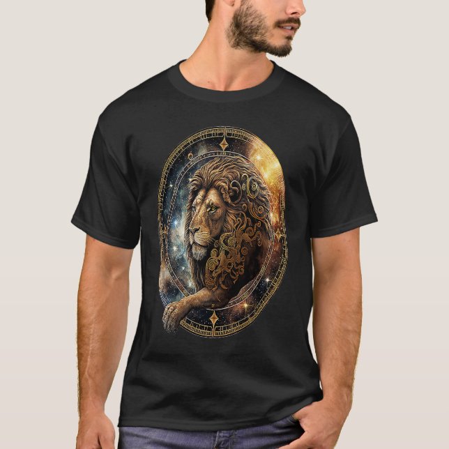 T-shirt Leo Lion Zodiac Horoscope Astrologie Anniversaire (Devant)