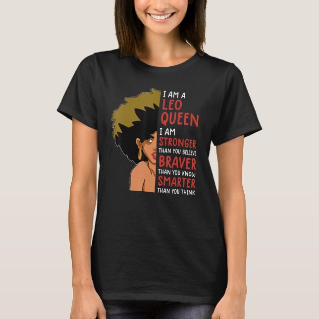 T-shirt Leo Queen  For Women Astrology Zodiac  Girls Leo 9 (Devant)