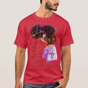 T-shirt Leo Queen Sweet As Candy Cadeau Anniversaire Pour 