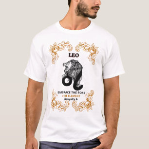 T-shirt Léo Zodiaque Royal Embrasser le Rugissement de l