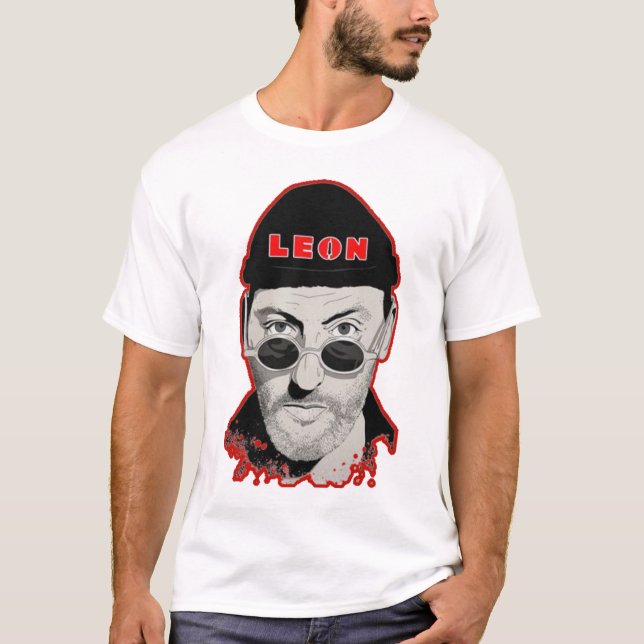 T-shirt Léon – Le nettoyeur au grand cœur (Devant)