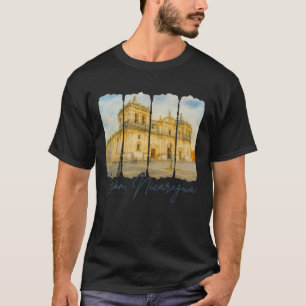 T-shirt Léon Nicaragua Voyage Voyage Coup de pinceau Léon