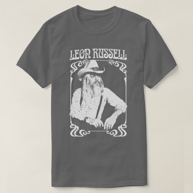T-shirt Leon Russell Retro 1970 Fan Design (Design devant)