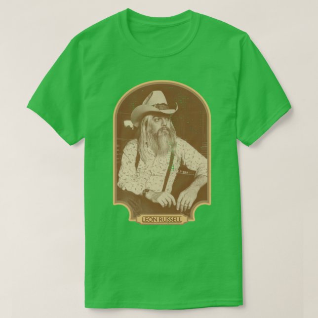 T-shirt Leon Russell Sepia Hommage (Design devant)