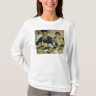 T-shirt Léon Tolstoï avec son épouse dans Yasnaya Polya