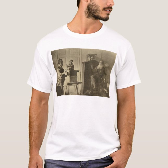 T-shirt Léon Tolstoï et le prince Paolo de sculpteur (Devant)