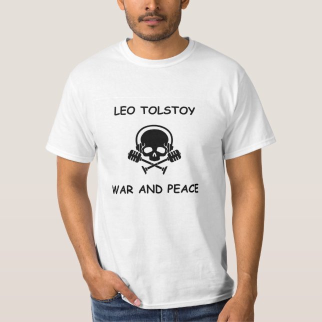 T-shirt Léon Tolstoï - guerre et paix (Devant)