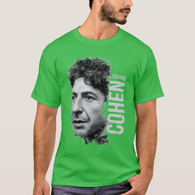T-shirt Léonard Cohen (Devant)