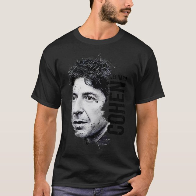 T-shirt Leonard Cohen 1 (Devant)