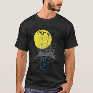T-shirt Leonard Cohen Tous Les Hommes Seront Marins - Suza