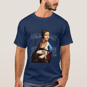 T-shirt Léonard de Vinci Lady avec Ermine