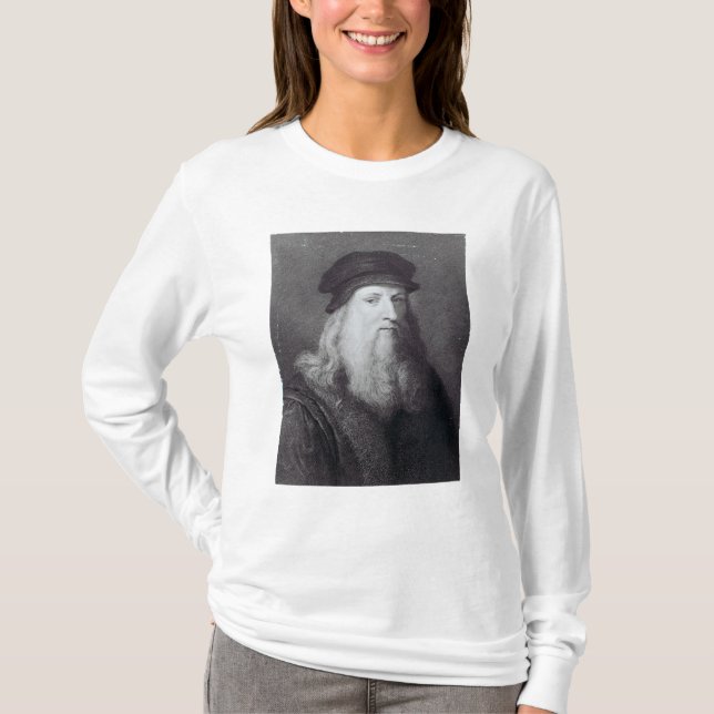 T-shirt Leonardo da Vinci, gravé par Raphael (Devant)