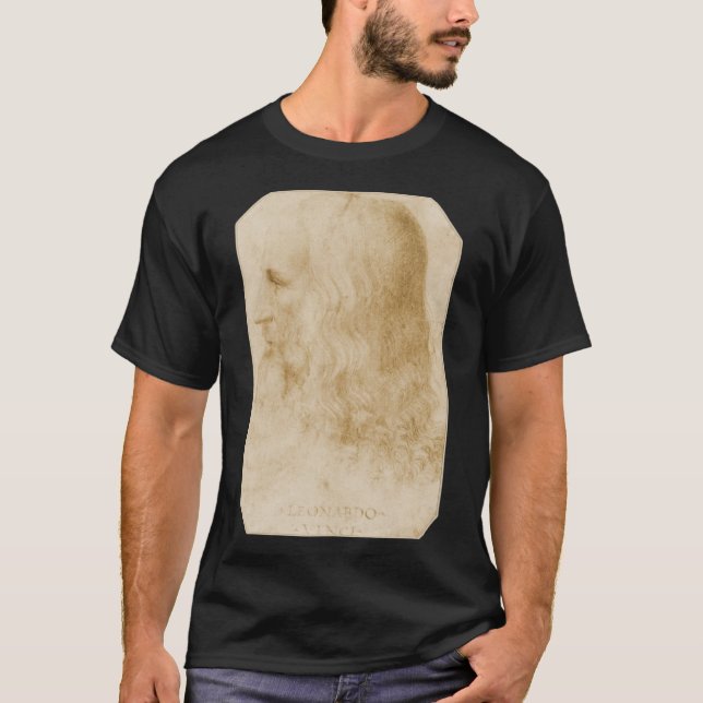 T-shirt Leonardo DaVinci Francesco Melzi Portrait (Devant)