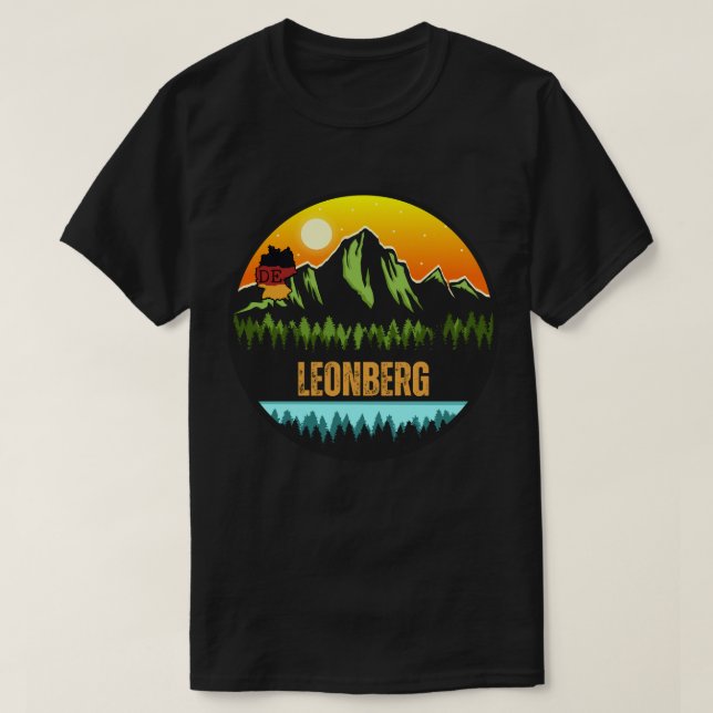 T-shirt Leonberg, Bade-Wurtemberg Allemagne (Design devant)