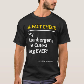T-shirt Leonberger Chien Funny Fact Check