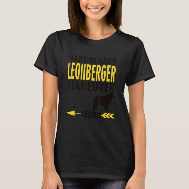 T-shirt Leonberger   Dog Owners K9 Puppy Hardheaded Manuev (Devant)