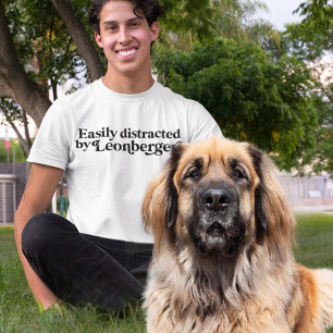 T-shirt Léonbergs Papa Chien Maman Chien Minimaliste Moder