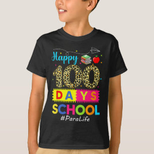 T-shirt Leopard 100e Jour De L'École Para Life 100 Jours S