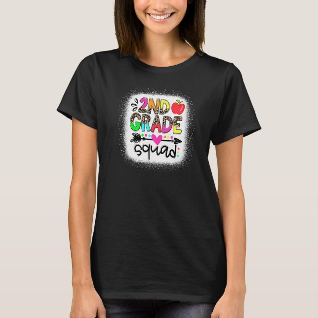 T-shirt Leopard 2e Classe Enseignant Premier Jour De Scho (Devant)