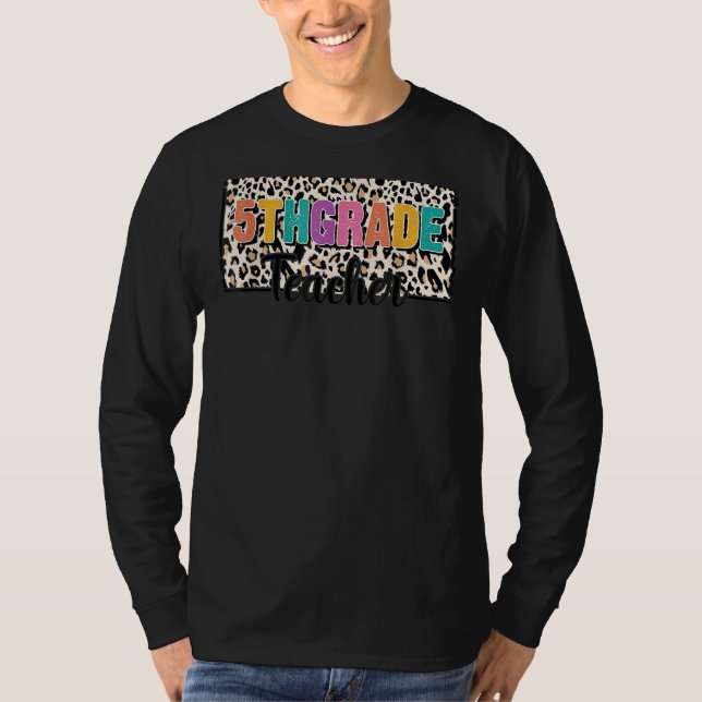 T-shirt Leopard 5e année Appréciation de l'enseignant Reto (Devant)