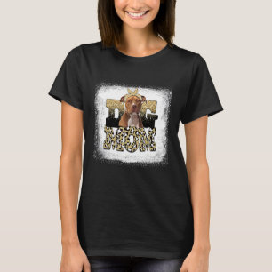 T-shirt Leopard American Staffordshire Terrier Maman Mère