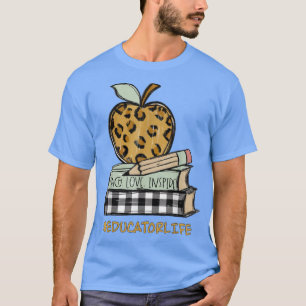 T-shirt Leopard Apple ÉDUCATEUR VIE Retour À L'École Class