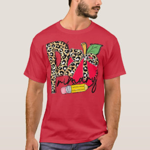 T-shirt Leopard Apple Enseignant de l'école primaire de re