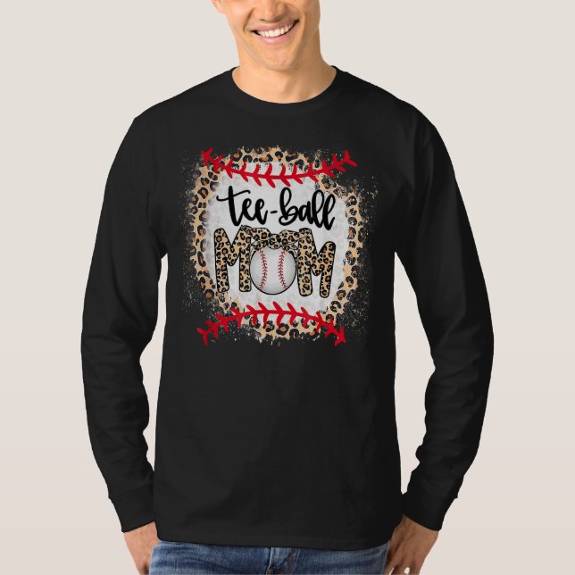 T-shirt Leopard Ball Maman Fête des Mères Teeball Maman (Devant)