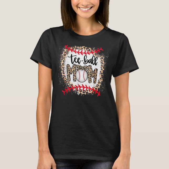T-shirt Leopard Ball Maman Fête des Mères Teeball Maman (Devant)