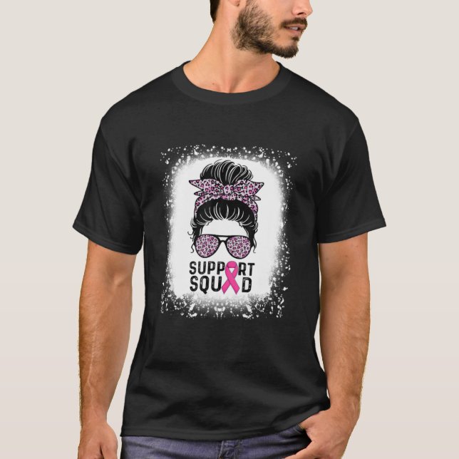 T-shirt Léopard Bleached Messy Bun Support Cheveux Escadro (Devant)
