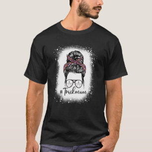 T-shirt Léopard Bleached Pink Track Maman Vie Messeuse Bun