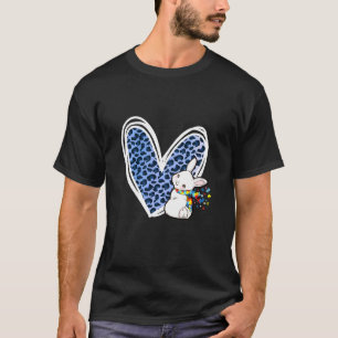 T-shirt Léopard Bleu Le Lapin de Pâques Sensibilisations s