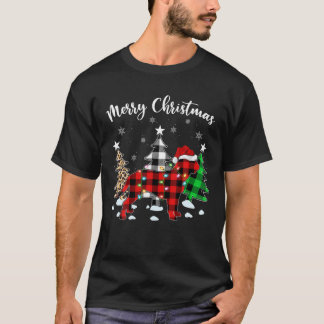 T-shirt Leopard Buffalo Plaid Dogue De Bordeaux Dog Christ