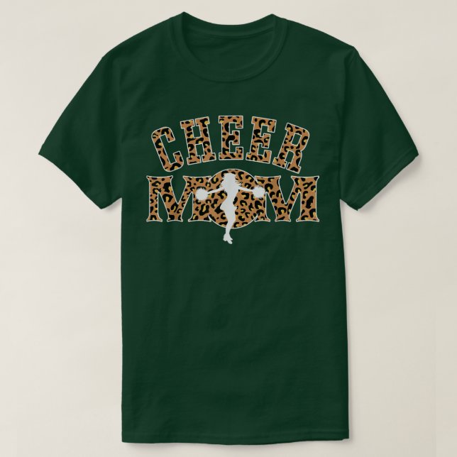 T-shirt Leopard Cheer Maman VêtementsCheer Maman Leopard (Design devant)