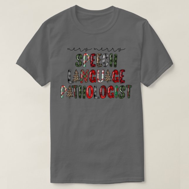 T-shirt Léopard Chri Very Mery Speech Language (Design devant)