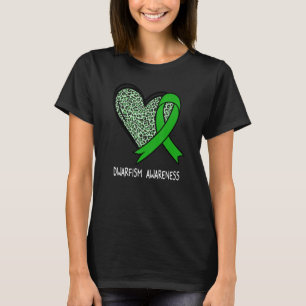 T-shirt Leopard Coeur naine Sensibilisation Écran vert