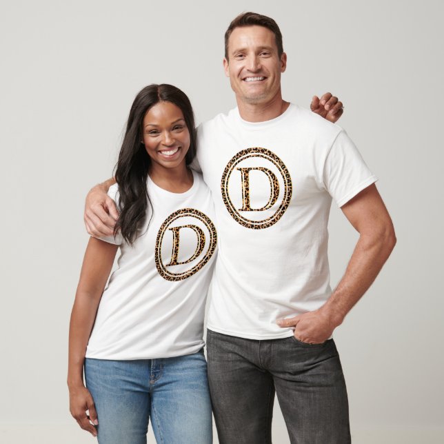 T-shirt léopard D (Unisexe)