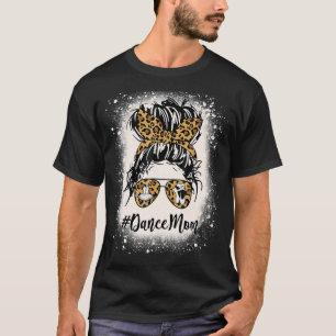 T-shirt Leopard Dance Maman Messy Bun Bleached Dance Girl 