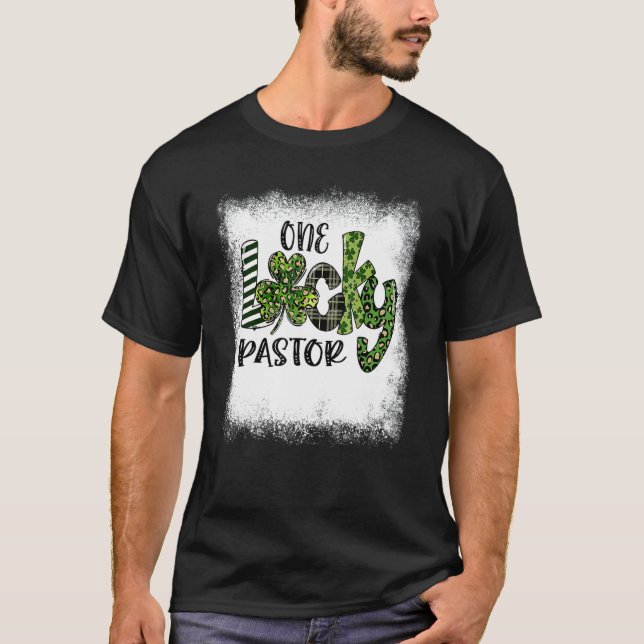 T-shirt Leopard de Jour de la Saint Patrick blanchi Un pas (Devant)