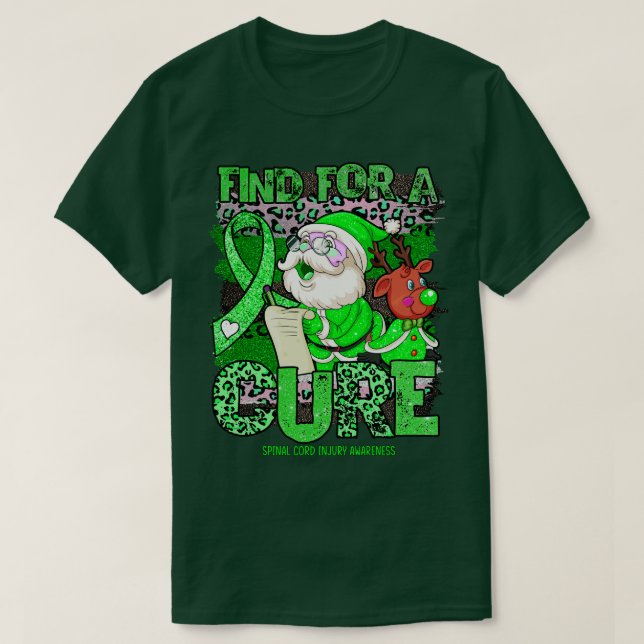 T-shirt Léopard de la moelle épinière Sensibilisation aux  (Design devant)