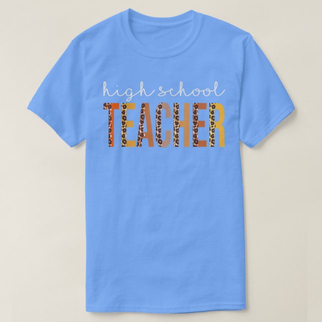 T-shirt Leopard de l'enseignant du lycée automne Amateurs  (Design devant)