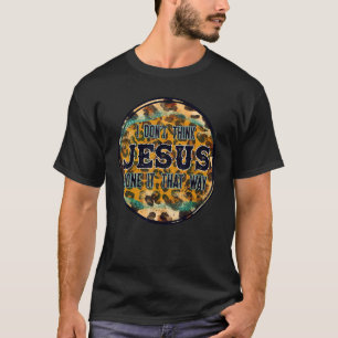 T-shirt Léopard de musique country ne pense pas que Jésus