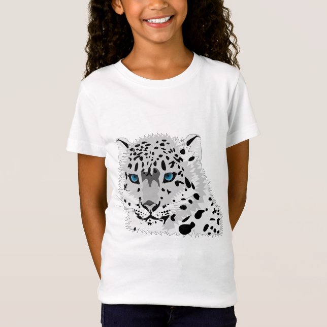 T-Shirt Léopard de neige (Devant)