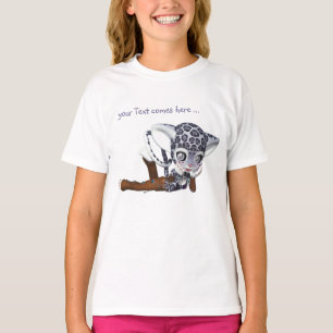 T-shirt Léopard de neige