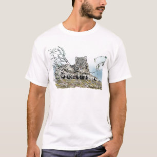 T-shirt Léopard de neige