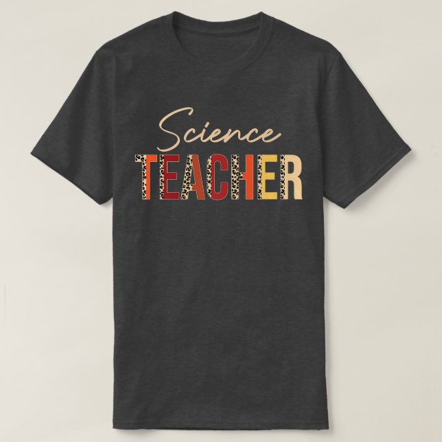 T-shirt Leopard de professeur de sciences Automne Amateurs (Design devant)