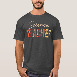 T-shirt Leopard de professeur de sciences Automne Amateurs