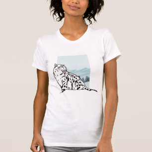 T-shirt Léopard des neiges